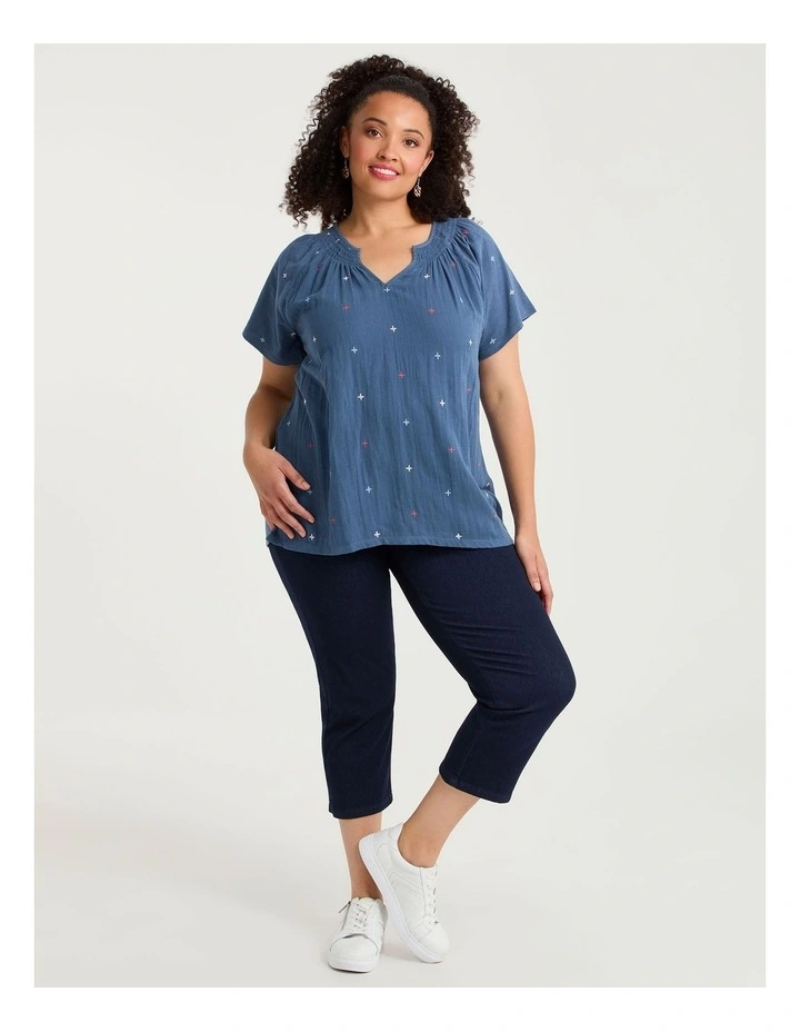The Best Friend Capri Jegging Indigo image 4