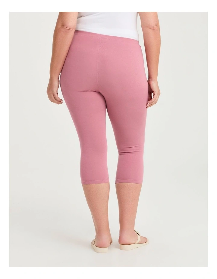 Australian Cotton Crop Legging Sorbet Pink image 2