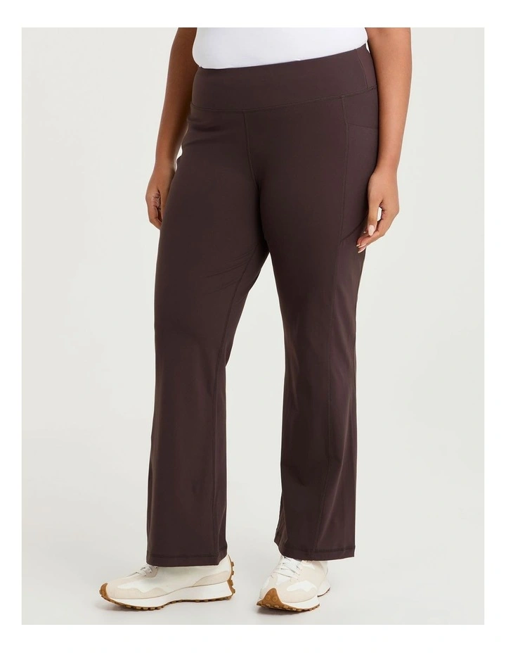 Cloud Touch Flare Legging Chocolate image 3