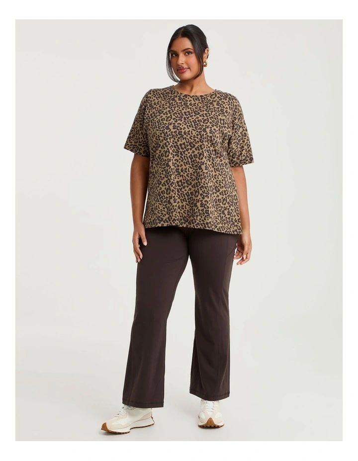 Cloud Touch Flare Legging Chocolate image 4