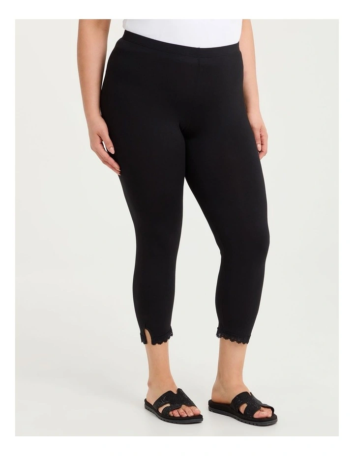 Bamboo Rosalie Capri Legging Black image 1