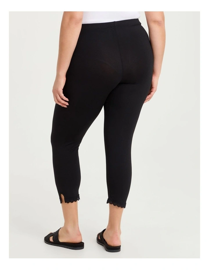 Bamboo Rosalie Capri Legging Black image 2