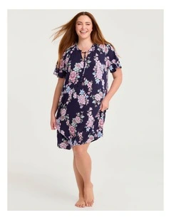 Bamboo Soft Bloom Nightie Print
