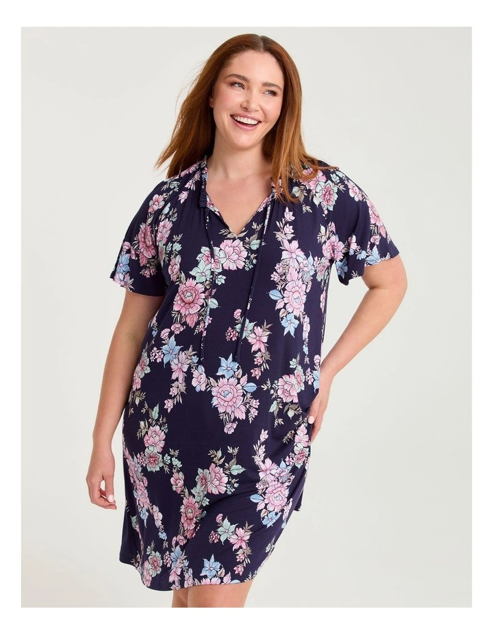 Bamboo Soft Bloom Nightie Print image 3