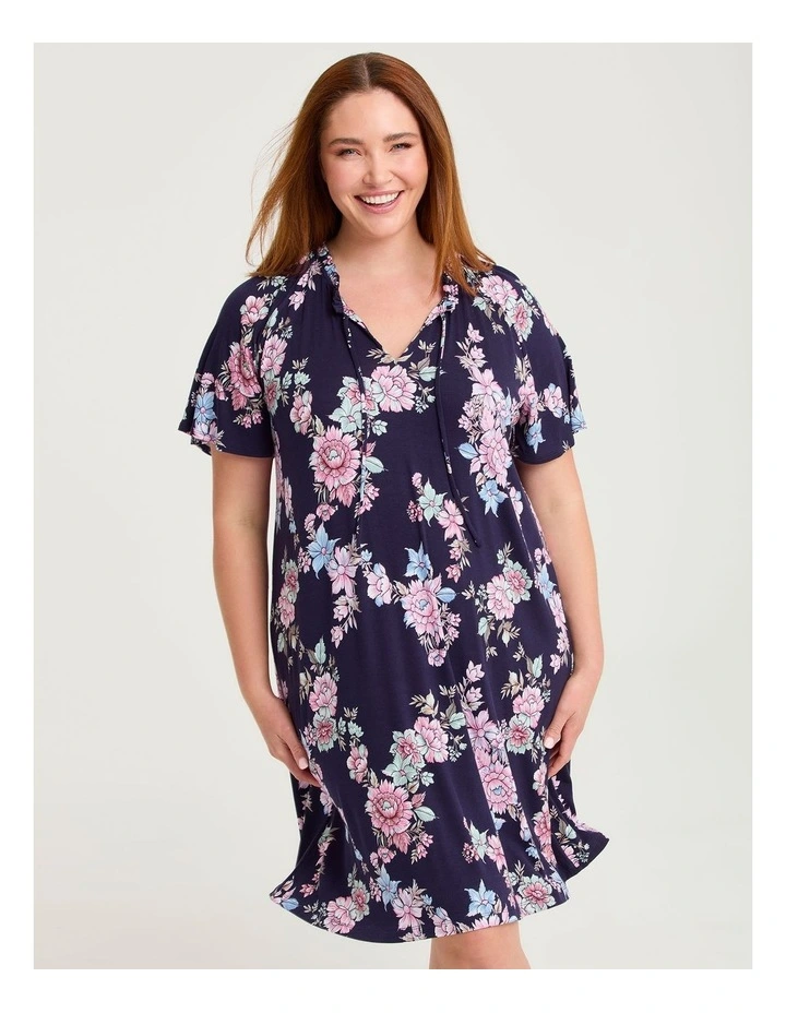 Bamboo Soft Bloom Nightie Print image 4