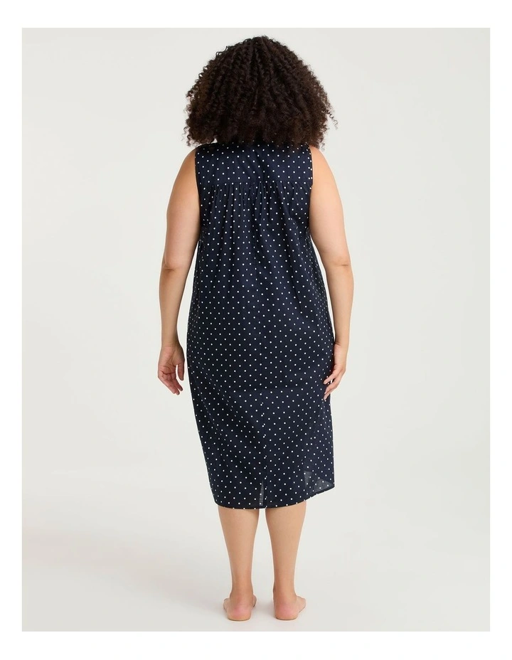 Cotton Spot Lace Trim Nightie Print image 2