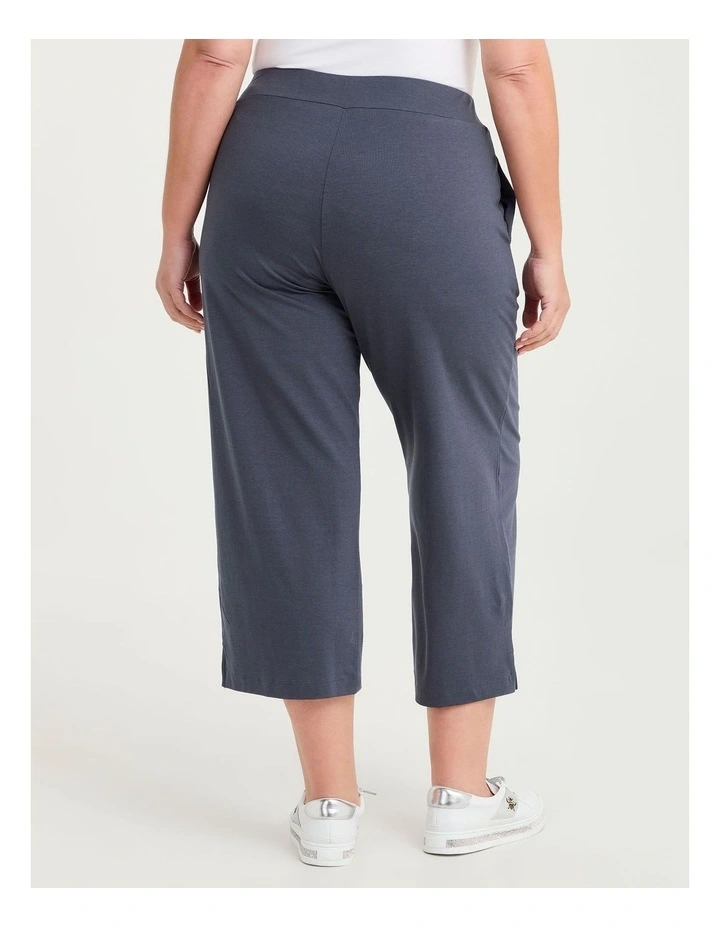 Pima Cotton Culotte Pant Horizon Grey image 2