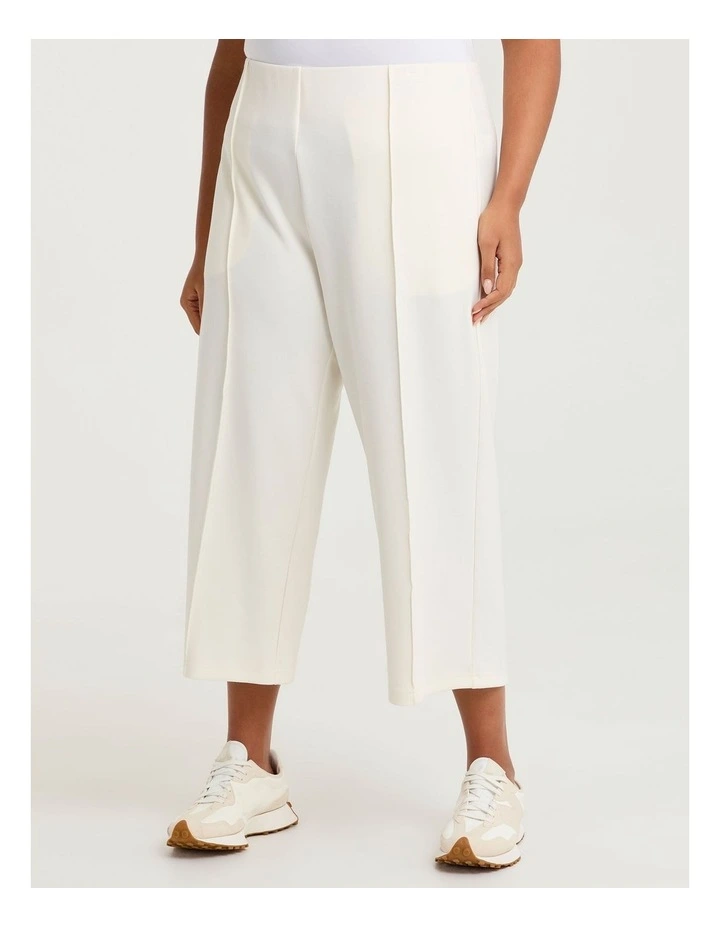 Luxe Touch Crop Trackpant Nougat image 3