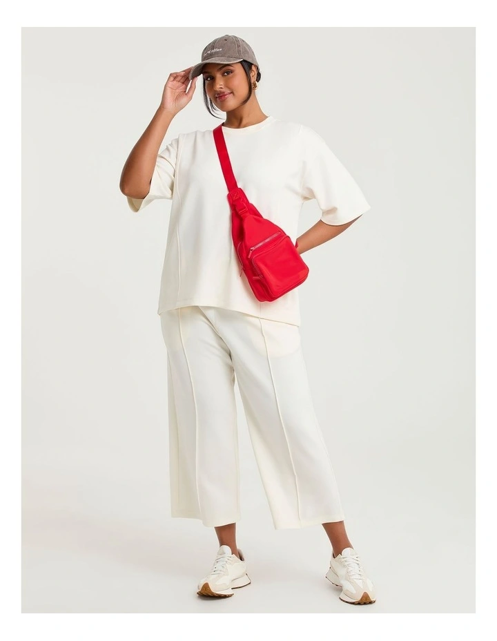 Luxe Touch Crop Trackpant Nougat image 4