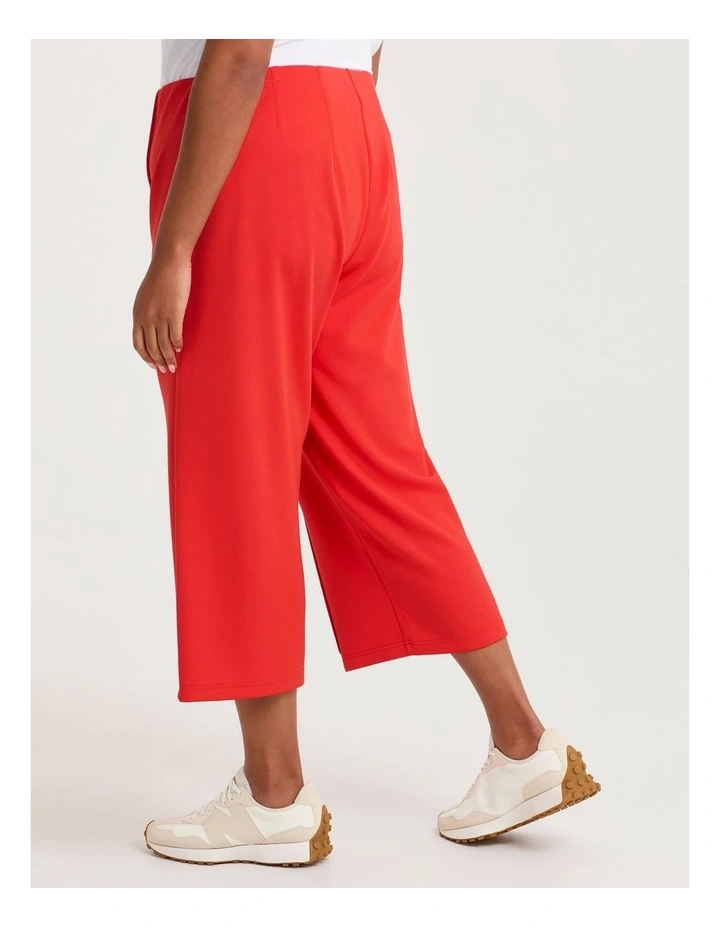 Luxe Touch Crop Trackpant Red image 2