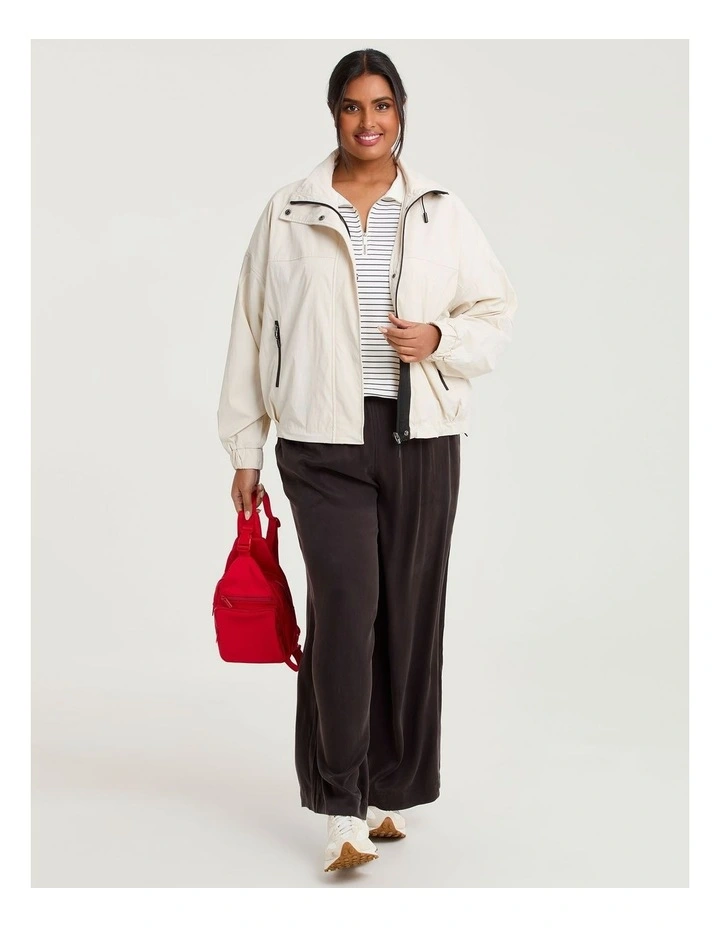 Cupro Relaxed Drawstring Pant Chocolate image 4