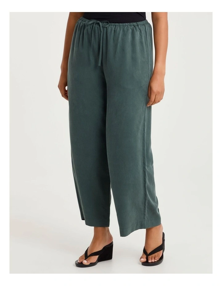 Mel Lyocell Drawstring Pant Emerald image 3
