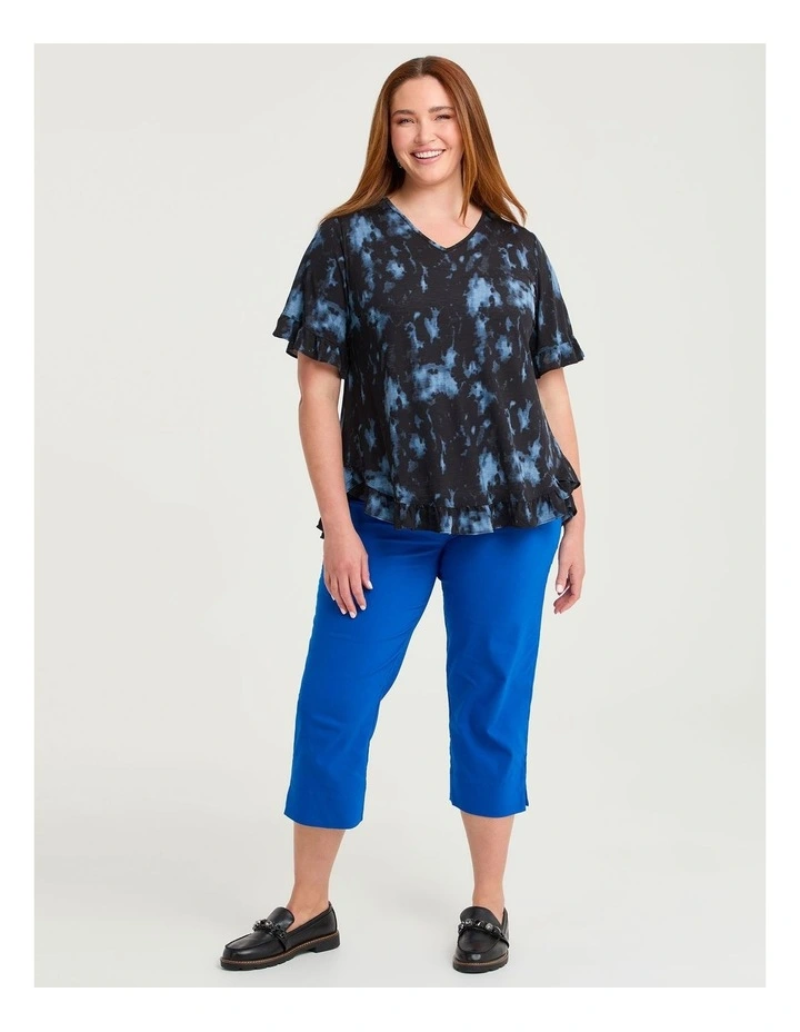 Expose Split Hem Crop Pant Cobalt image 4