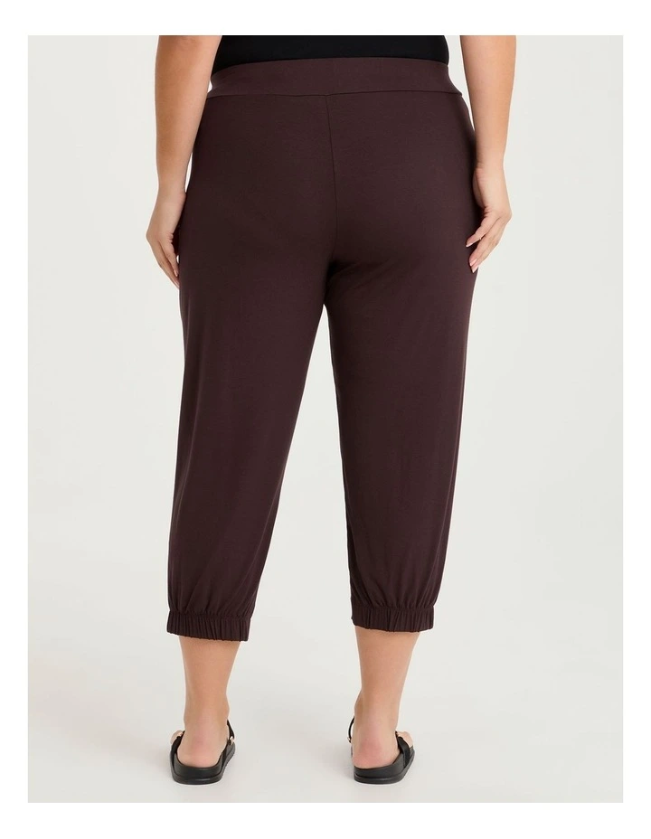 Natural Cleo Crop Pant Chocolate Truffle image 2