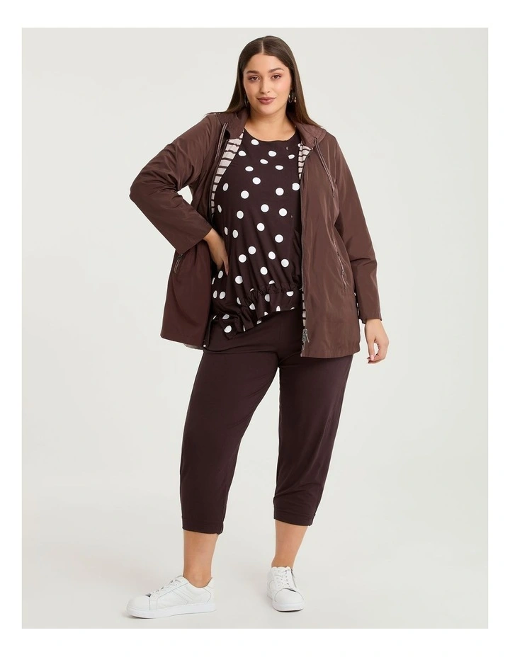 Natural Cleo Crop Pant Chocolate Truffle image 5