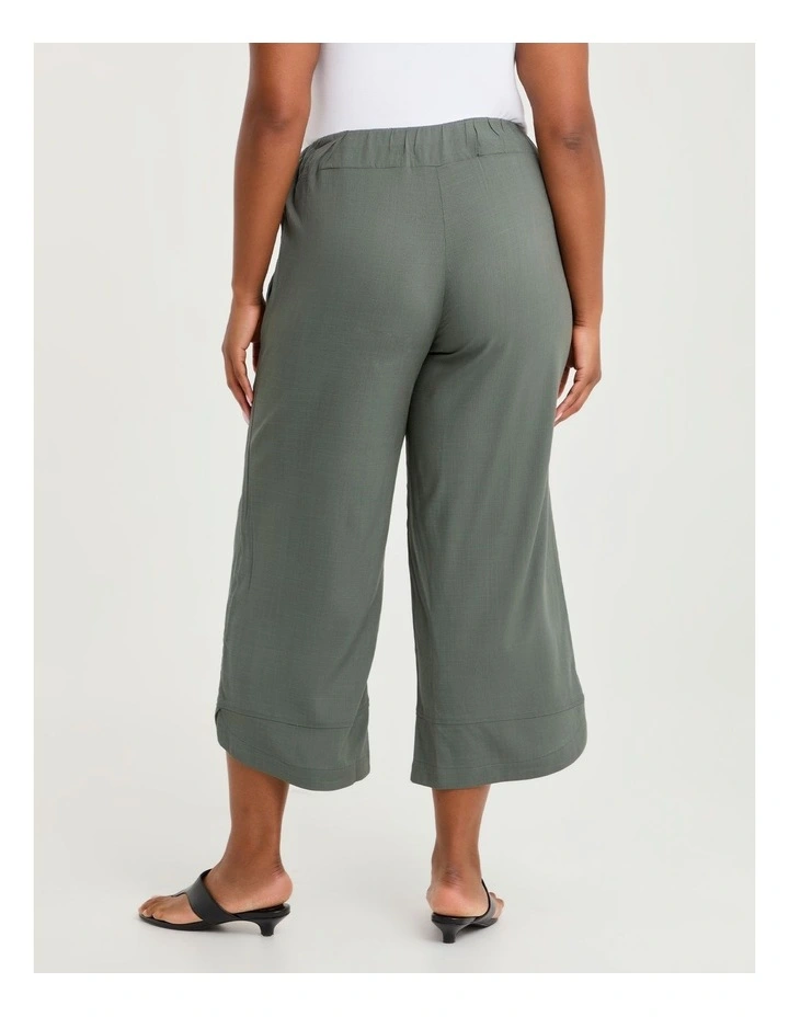 Natural Stella Wide Leg Pant Agave Green image 2