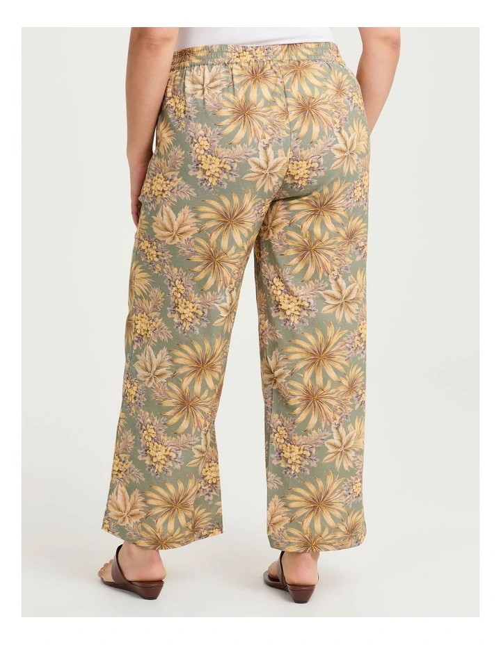 Cotton Linen Wide Leg Pant Print image 2