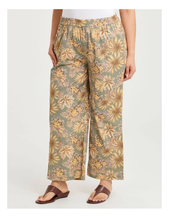 Cotton Linen Wide Leg Pant Print image 3