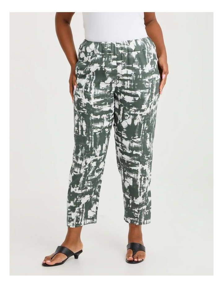 Linen Blend Drift Lantern Pant Print image 3