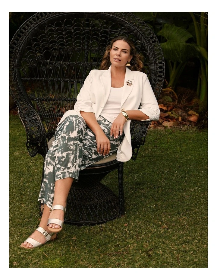 Linen Blend Drift Lantern Pant Print image 5