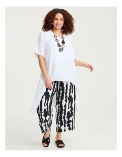 Natural Skylar Abstract Pant Print
