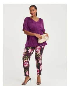 Serene Petals Linen Event Pant Floral