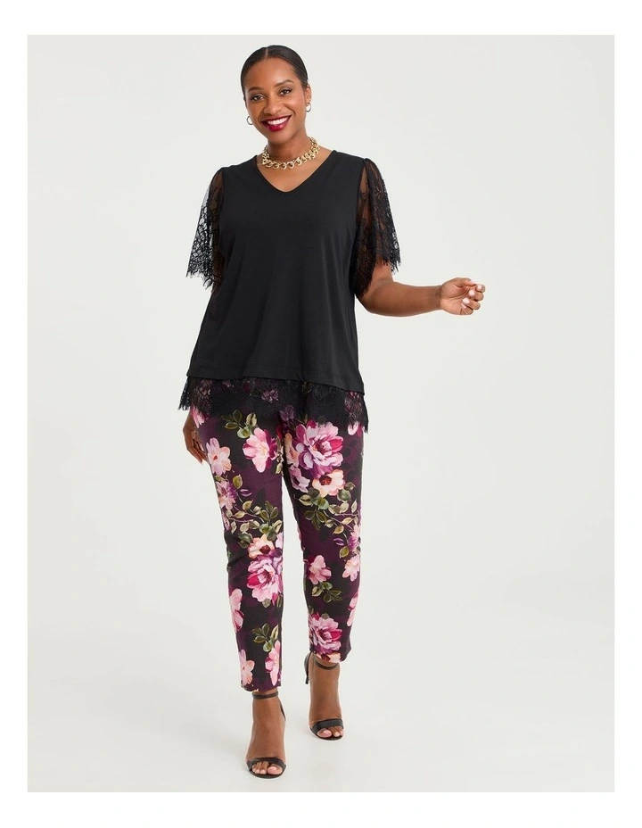 Serene Petals Linen Event Pant Floral image 4