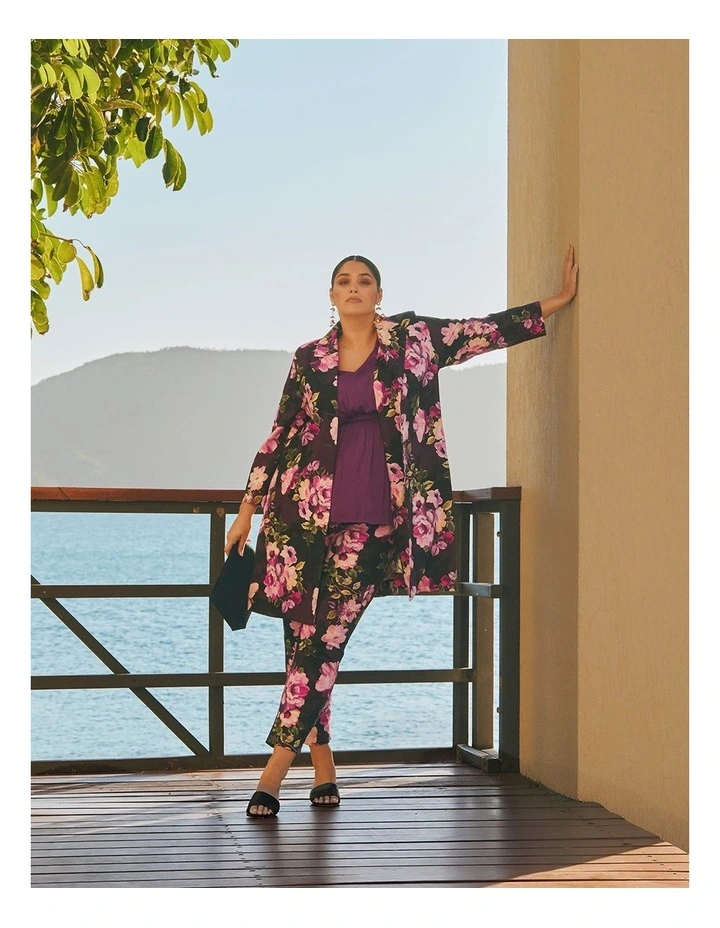Serene Petals Linen Event Pant Floral image 6