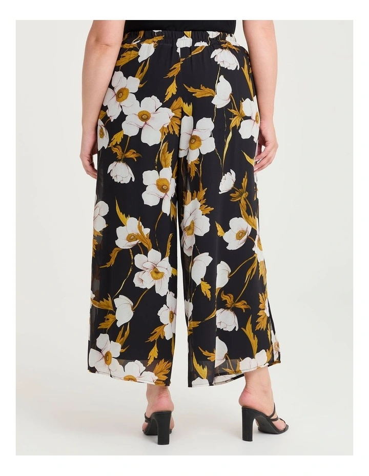 Maryna Chiffon Wide Leg Pant Bloom Print image 2
