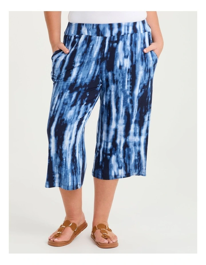 Bamboo Jada Cullote Crop Pant Print image 3