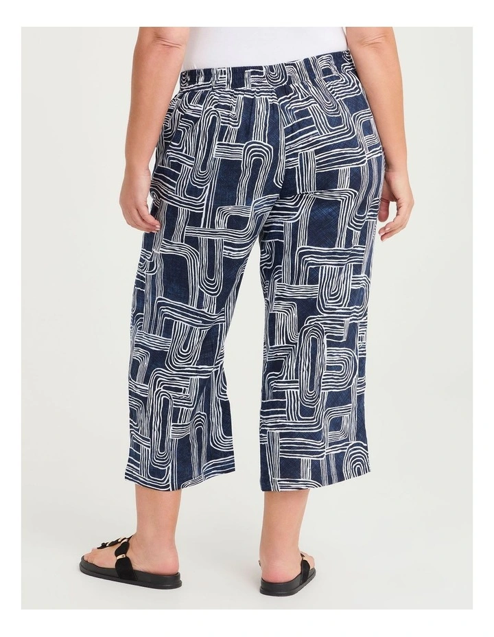 Linen Blend Cassie Geo Crop Print image 2