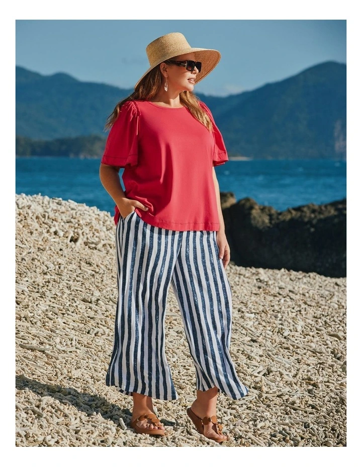 Nautical Stripe Wide Leg Pant Print image 4