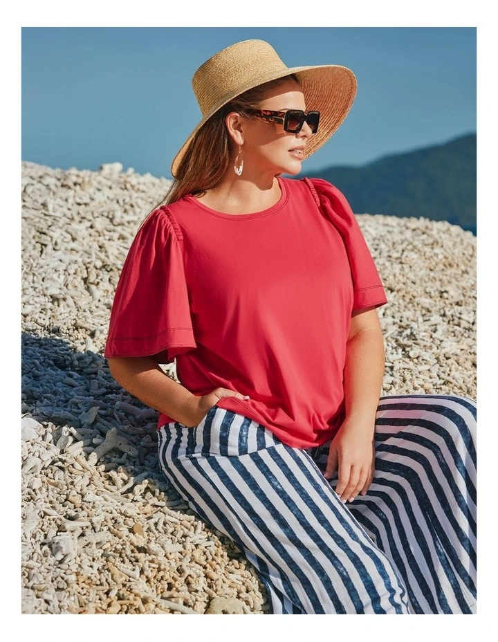 Nautical Stripe Wide Leg Pant Print image 5