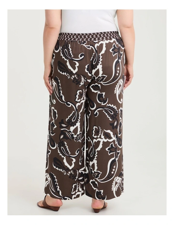 Natural Wide Leg Pant Print image 2