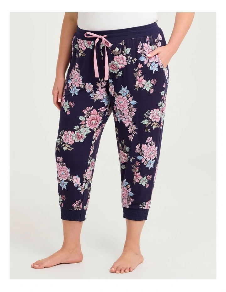Bamboo Soft Bloom Pyjama 3/4 Pant Print image 3