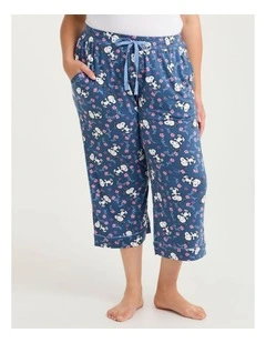 Snoopy Blossom Crop Pyjama Pant Print