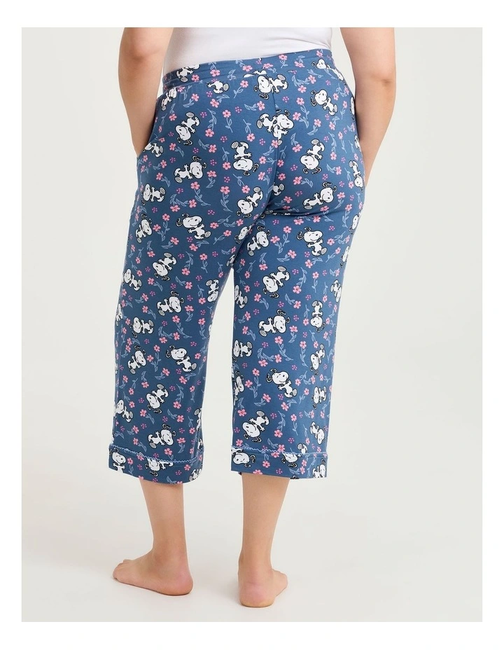 Snoopy Blossom Crop Pyjama Pant Print image 2