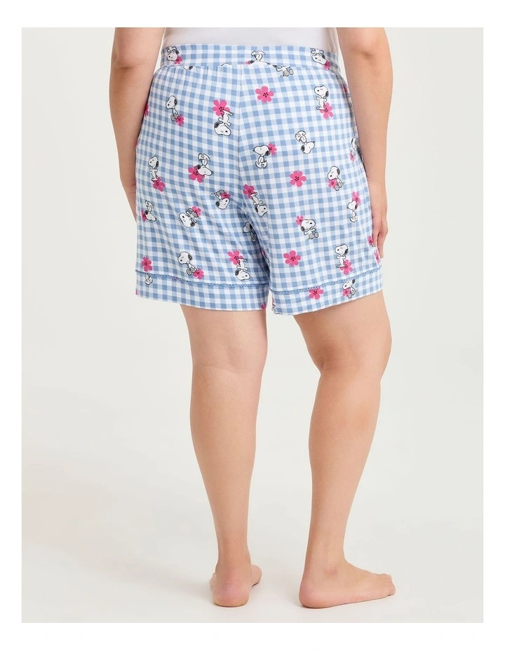 Snoopy Gingham Pyjama Short Print image 2