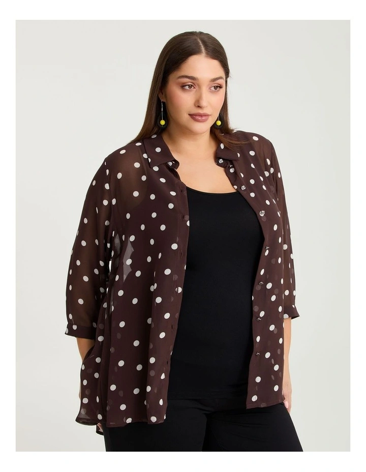 Chiffon Polka Dot Shirt image 3
