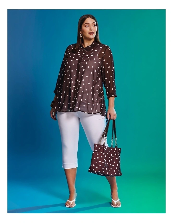 Chiffon Polka Dot Shirt image 6
