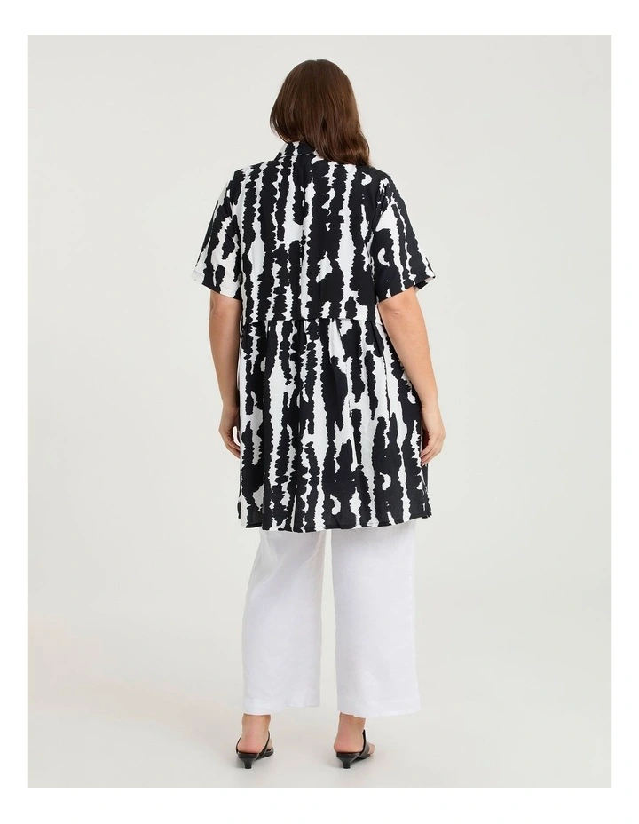 Natural Skylar Abstract Duster Print image 2