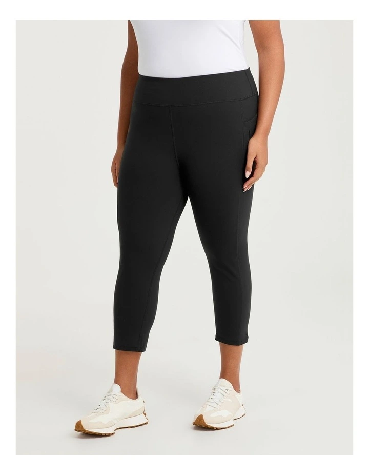 Cloud Touch Capri Legging Black image 3