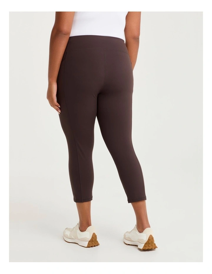Cloud Touch Capri Legging Chocolate image 2