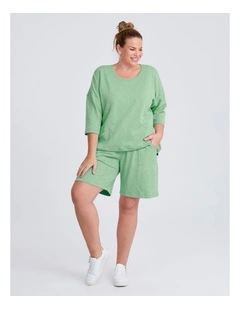 Pull On Sweat Short Seaspray