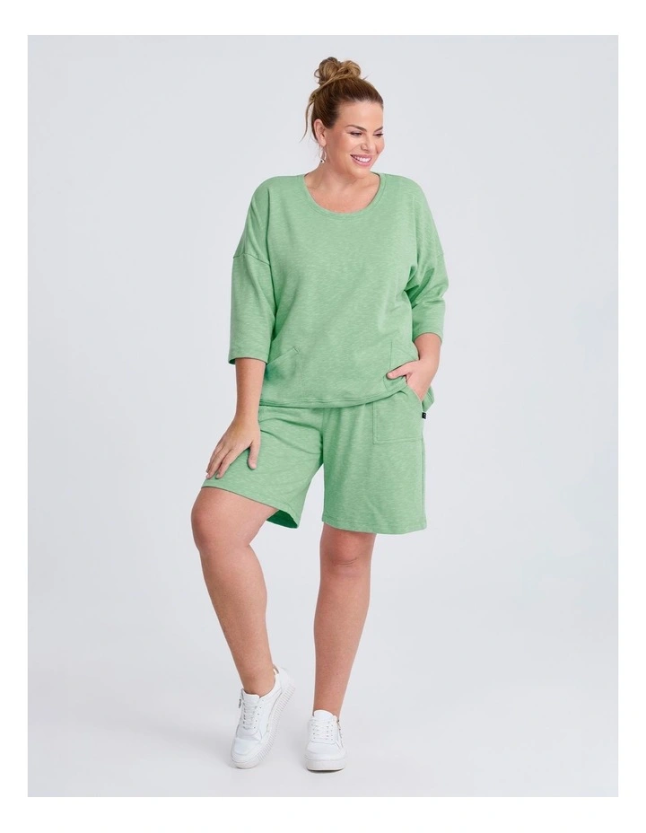Pull On Sweat Short Seaspray image 1