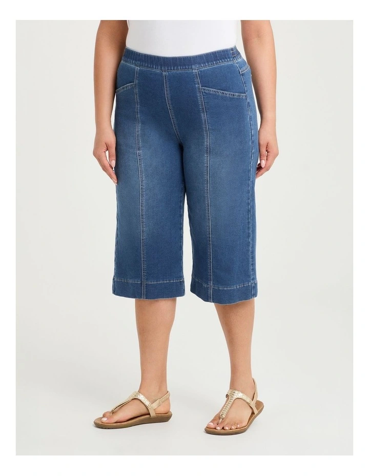 Cotton Blend Bermuda Short Mid Ink image 3