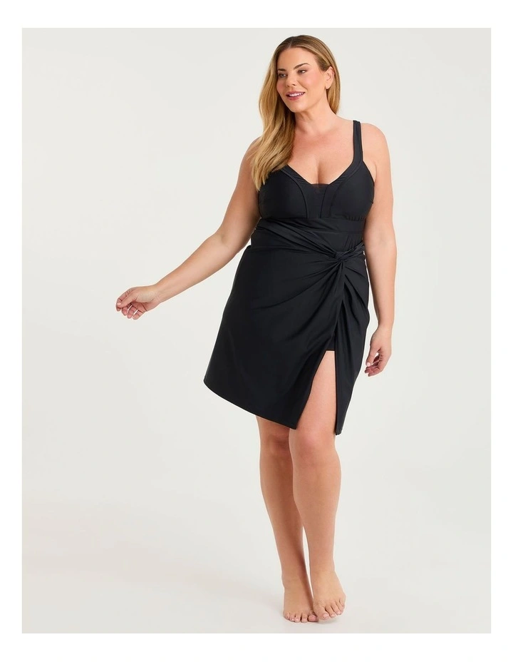 Classic Mesh Insert Tankini Black image 5