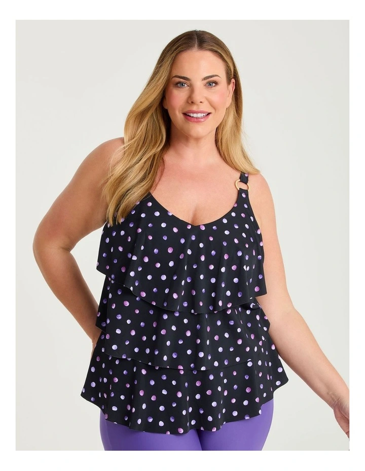 Spot Print Frill Tankini Print image 1