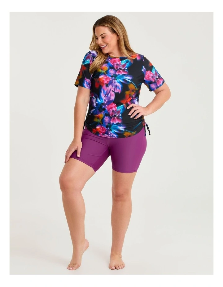 Island Escape Ruched Swim Top Print image 4