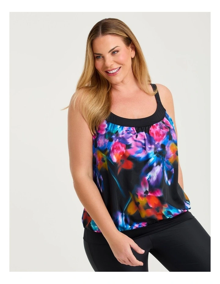 Island Escape Blouson Tankini Print image 3